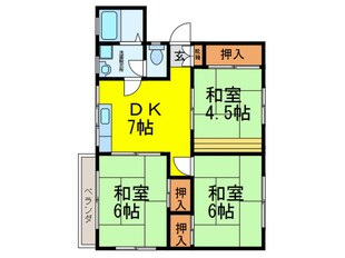 前川ﾊｲﾂの物件間取画像